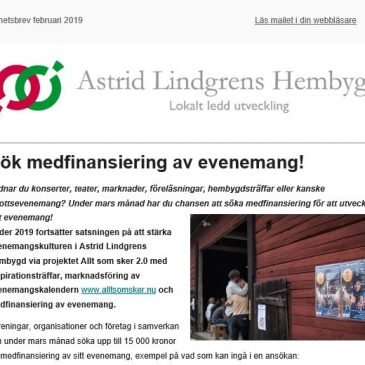 Nyhetsbrev februari 2019