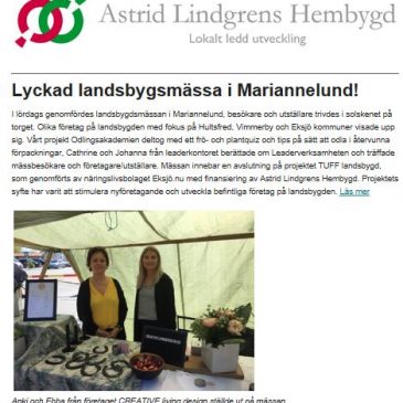 Nyhetsbrev maj 2019