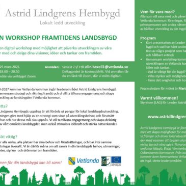 Inbjudan workshop och enkät om framtidens landsbygd!